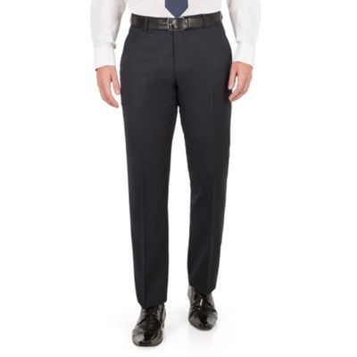 J by Jasper Conran J by Jasper Conran Navy mirco plain front tailored fit occasions suit trouser
